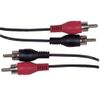 Schwaiger CIK5125 audio kabel 10 m 2 x RCA Zwart
