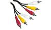 Schwaiger CIK5015 533 composiet videokabels 1,5 m 3 x RCA Zwart