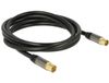 DeLOCK 88923 coax-kabel RG-6/U 2 m IEC Zwart