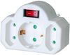 Brennenstuhl Adapterstecker  2 Euro Steckd. + 1 Sch.ko weiß retail