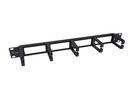 Equip 19" Kabelmanagement 5xPlastikringe Plastik 1U  RAL9005