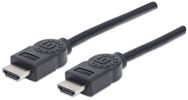 MANHATTAN HDMI-Kabel High Speed A -> A St/St  1.80m geschirm