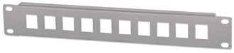 INTELLINET 10-Port Patchpanel unbestückt 10" 1 HE grau