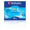 CD-R  Verbatim 800MB 10pcs Pack 40x JewelCase extra protec retail