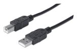 MANHATTAN USB Kabel A -> B St/St  5.00m schwarz
