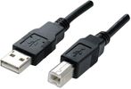 MANHATTAN USB Kabel A -> B St/St  1.80m schwarz