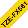 Schriftbandkassette Brother 36mmx8m gelb/schwarz TZe-FX661