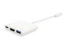 Equip Dock  3-1 USB-C->HDMI,USB-A,60W USB-C            0.15m