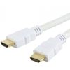 Techly HDMI High Speed mit Ethernet Kabel A/A/M/M 1m weiß