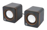 MANHATTAN USB-Lautsprecher - 2600 Series schwarz/orange