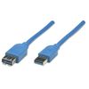 MANHATTAN USB Kabel A -> A St/Bu  2.00m blau Verl.