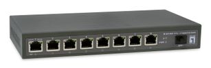 LevelOne PoE+Switch  8xGE PoE/1x10GSFP+  120W