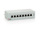 Equip Patchpanel  8xRJ45 Cat6  Desktop        250MHz RAL7035