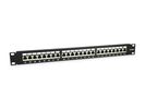 Equip 19" Patchpanel 24xRJ45 Cat6a FTP 1U     500MHz RAL9005