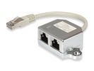 Equip 2-Port Splitter Cat5e RJ45->2xRJ45 FTP St/Bu     0.15m