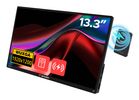 Verbatim 32087 Draagbare televisie en monitoor Draagbare monitor Zwart 33,8 cm (13.3") 1920 x 1200 Pixels