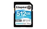 SD Card 512GB Kingston SDXC Canvas Go Plus C10 retail