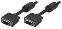 MANHATTAN SVGA Kabel HD15 St/St  1.8m  Ferritkern   schwarz