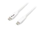 Equip Kabel USB-C3.2->C Gen1     PD60W  St/St  0.50m    weiß