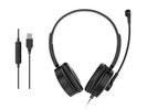 Equip Stereo-Headset Wired mit Mikro    USB-A  2.00m schwarz