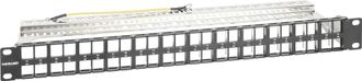 INTELLINET 48-Port Patchpanel geschirmt und unbestückt 1 HE