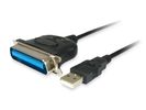 Equip Adapter USB-A->Centronics IEEE1284 36Pin St/St   1.50m Polybeutel