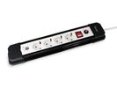 Equip Steckdosenleiste CEE7/7 90°->3xSchuko/2xUSBA +Switch