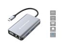 CONCEPTRONIC  7-1 Dock USB-C->HDMI/3xUSB-A/VGA/+     25cm gr