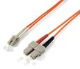 Equip Patchkabel LC->SC  1.00m Multimode  Duplex OM1  orange Polybeutel
