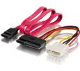 Equip SATA Stromkabel 7-Pin/15-Pin/5.25        0.50m schwarz Polybeutel
