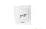 Equip Cat5e Unterputzdose+Frontplatte 2xRJ45 45°5Stk RAL9010