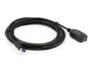 Equip Kabel USB-A3.0->A Akt. Erweiter.  St/Bu  5.00m schwarz