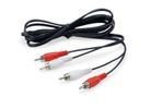 Equip Audiokabel 2xRCA->2xRCA  St/St           2.50m schwarz Polybeutel