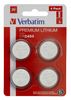 Batterie CR2450 Verbatim Lithiumbatterien 4er Pack. 3V retail