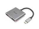 Equip Dock  4-1 USB-C->2xHDMI,USB-A,100W USB-C         0.15m