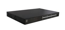 LevelOne PoE+Switch 24xGE PoE/2xGE/+390W 19" unmanaged Metal