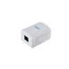 Equip Aufputzdose Cat6  1-Port    RJ45 UTP       RAL 9010 ws Polybeutel