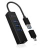 Hub IcyBox 4-Port IB-HUB1419-LAN USB 3.0 Hub & LAN Adapter