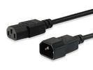 Equip Kaltgeräteverl.-Kabel IEC C14->IEC C13 St/Bu 1.80m PVC Polybeutel