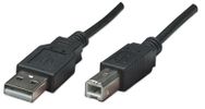 MANHATTAN USB 2.0 Anschlußkabel 0,5m A-Stecker/B-Stecker