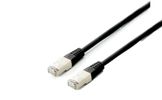 Equip Patchkabel Cat6A Plat.S/FTP 2xRJ45  3.00m schwarz LSZH Polybeutel