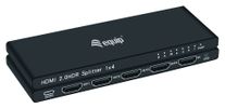 Equip HDMI2.0 4-Port Splitter Ultra Slim 4K/ 60Hz    schwarz