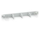 Equip 19" Kabelmanagement 5xPlastikringe Stahl   1U  RAL7035