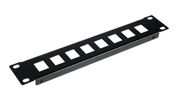 Equip 10" Patchpanel 8xRJ45 Keystone Jacks (leer) 1U schwarz