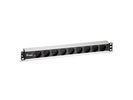 Equip 19" Steckdosenleiste CEE7/7 90°->9xSchuko         Alu.