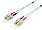 Equip Patchkabel SC->SC  1.00m Multimode  Duplex OM3  türkis Polybeutel