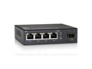 LevelOne GB Switch  5x 4xGbE/1xGigaBit SFP/1K Mac 6W   1Gbps