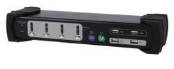 Equip KVM Switch DM 4-Port 4xUSB/4xVGA/4xUSB-Audio   schwarz