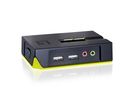 LevelOne KVM Switch  2xUSB-A +Audio                     grau
