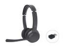 Conceptronic POLONA04BA hoofdtelefoon/headset Hoofdtelefoons Bedraad en draadloos Hoofdband Oproepen/muziek USB Type-C Bluetooth Zwart